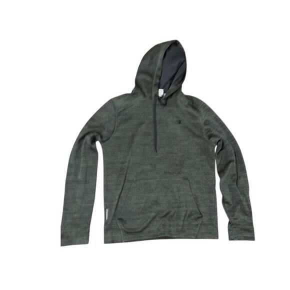 Champion Small Duofold Hooded Sweatshirt Marled Green - Picture 3 of 5